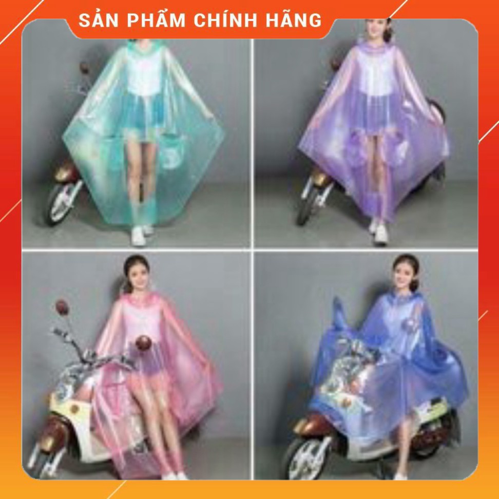 Áo mưa chấm bi Hàn Quốc TQ Có kính che