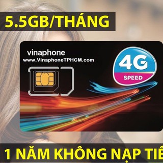 SIM VINAPHONE D500 5,5G 1 THÁNG DÙNG THẢ GA KHỎI LO NẠP TIỀN