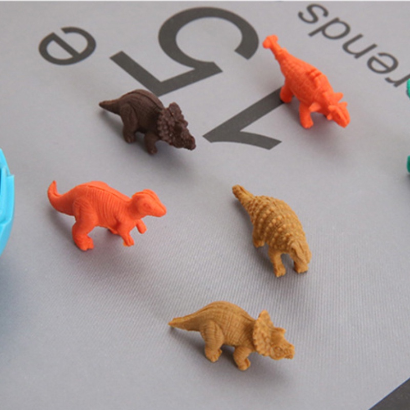 Bộ Gôm Tẩy Hình Khủng Long Hoạt Hình Mini