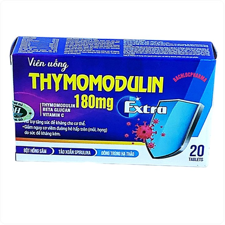 Viên uống Thymomodulin 180mg tăng cường sức đề kháng, phòng tránh bệnh đường hô hấp ♥️