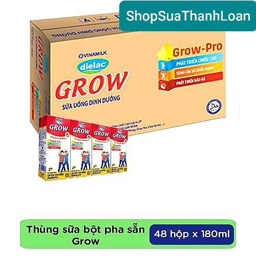 [HSD T8-2022] THÙNG 48 HỘP SỮA BỘT PHA SẴN DIELAC GROW 180ML