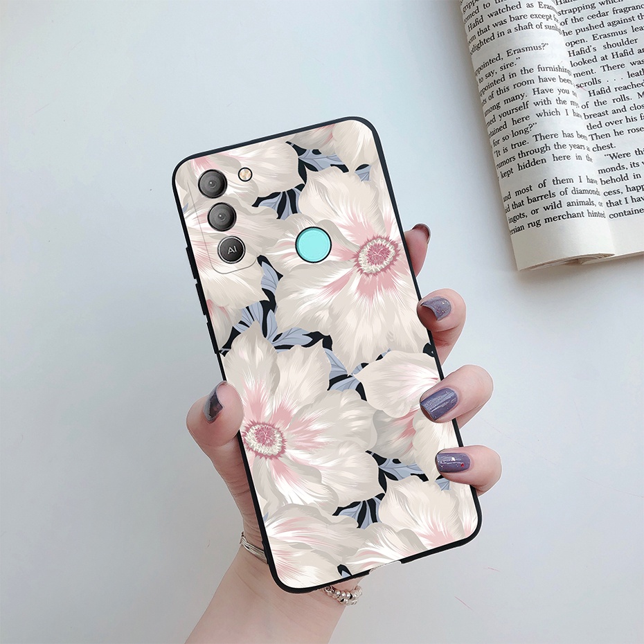 Ốp Điện Thoại Silicone Mềm In Họa Tiết Rồng/Hoa Xinh Xắn Cho Tecno POP 5 / POP 5 LTE BD4