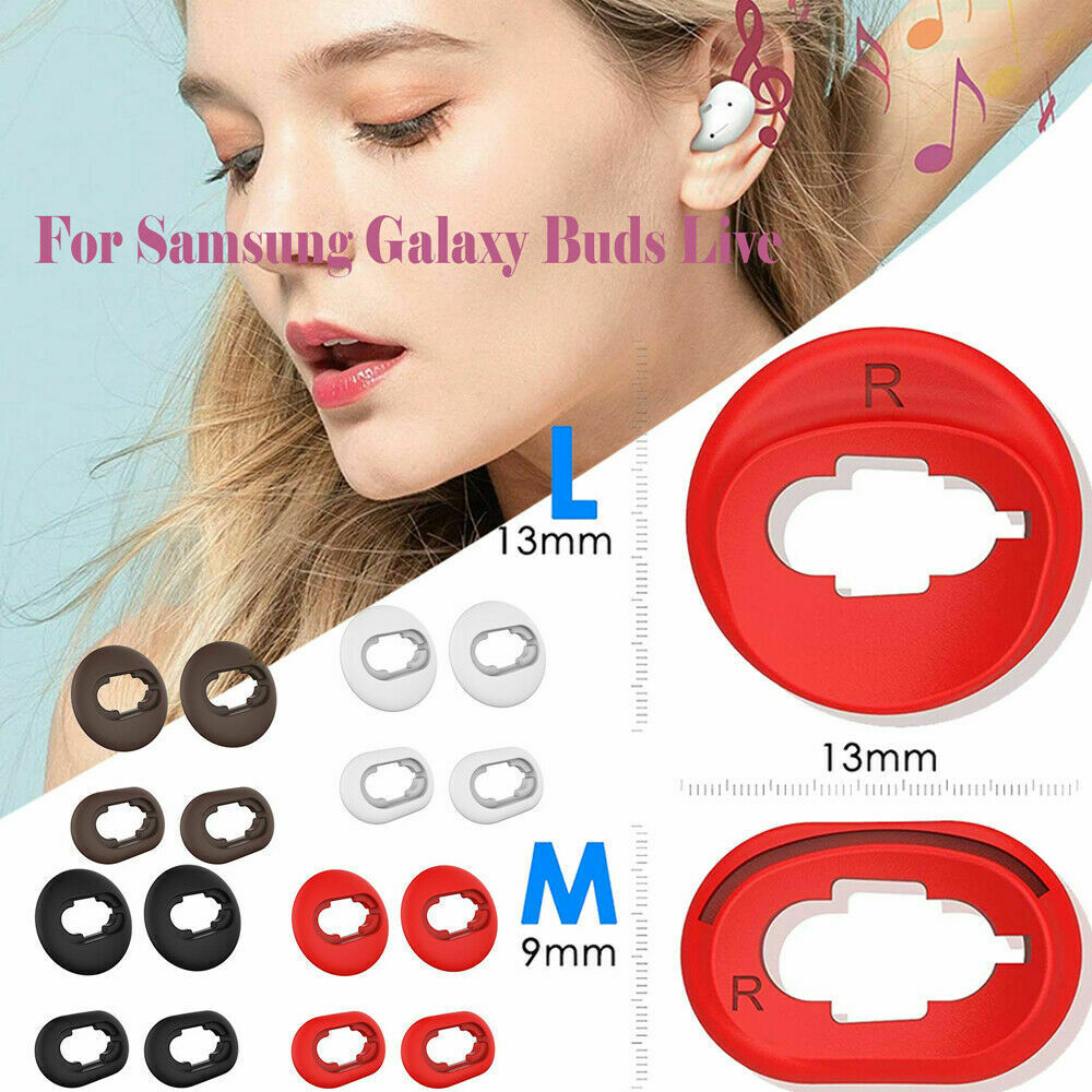 2-3 Pairs For Samsung Galaxy Buds Live Reusable Soft Silicone Earbuds Case Cover