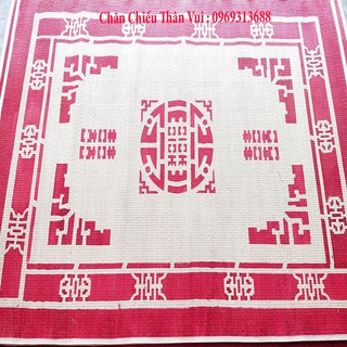 Chiếu Cói ❤️FREESHIP❤️ Chiếu Thái Bình In Gấm 0,8/1m2/1m5/1m6/1m8/2m2