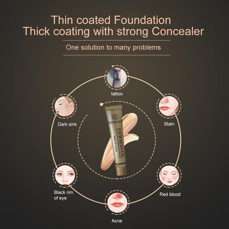 (Hàng Mới Về) Kem Nền Che Khuyết Điểm Dermacol 14 Màu Tùy Chọn Chống Thấm Nước Cao Cấp | BigBuy360 - bigbuy360.vn