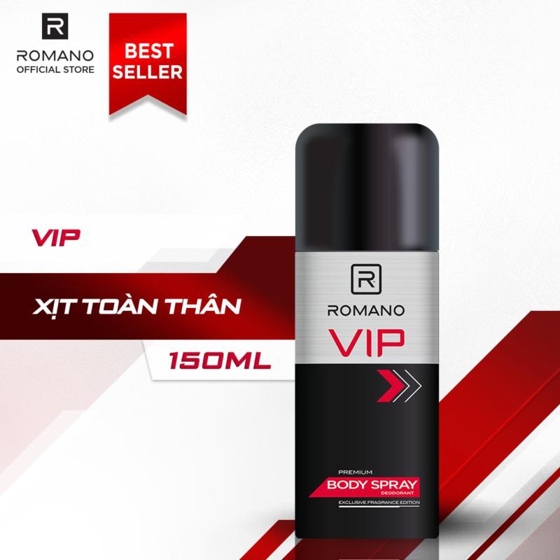 Xịt Khử Mùi Toàn Thân Cho Nam Romano VIP 150ml