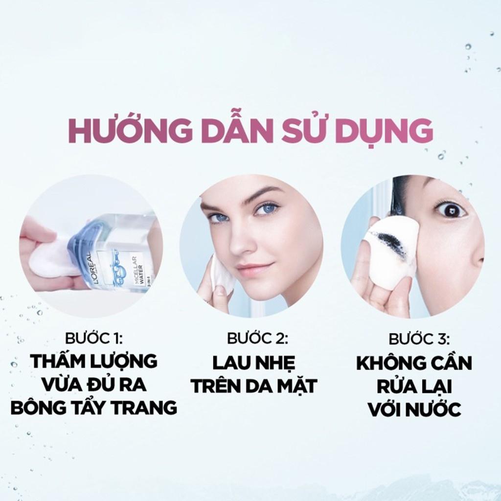 [Chính Hãng] Nước Tẩy Trang Loreal/L'Oreal Micellar Water 3in1 Giúp Da Sạch Sâu, Khỏe Mạnh Và Mềm Mịn 400ML - Wincy Mart