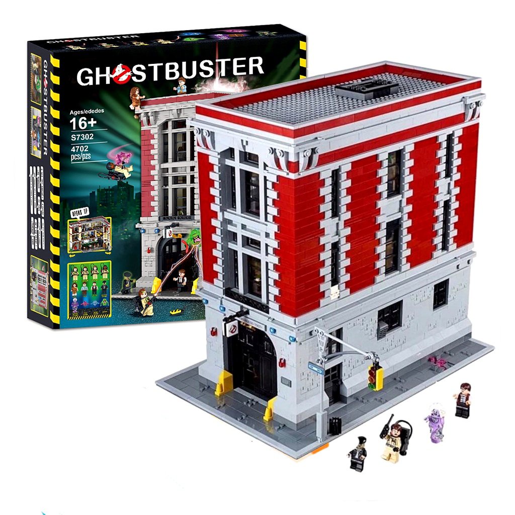 Lego xếp hình lắp ráp trụ sở cảnh sát S7302/4702PCS