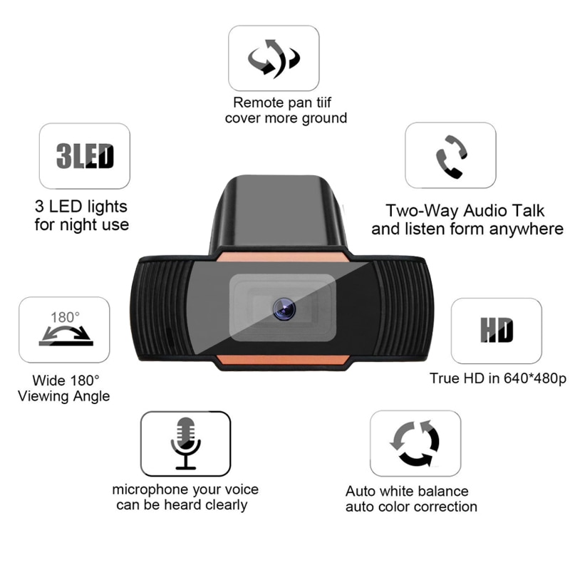 Webcam 720p Tích Hợp Micro Chất Lượng Cao | BigBuy360 - bigbuy360.vn