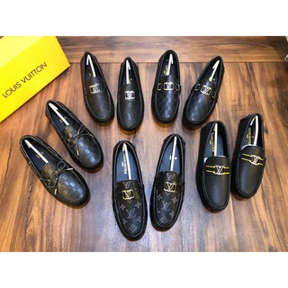 [ Thời trang cao cấp ] Giày da Moca thời trang cao cấp Louis Vuitton
