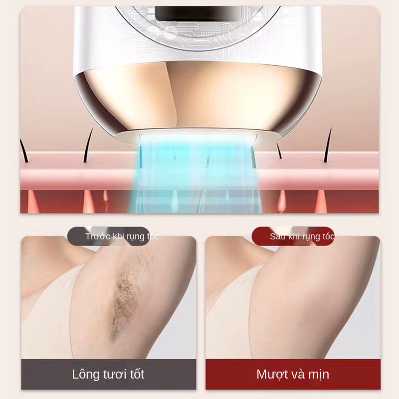 thiết bị triệt lông laser điểm đông lạnh, môi tại nhà, nách, máy toàn thân, cạo vùng kín không đau, phụ nữ