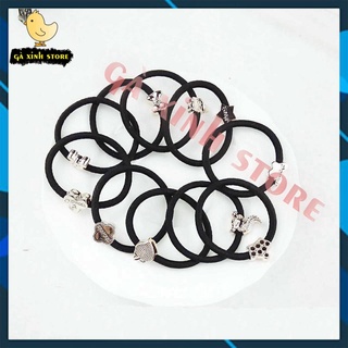 Thun Cột Tóc Cao Su Co Giãn Đầy Đặn Phong Cách Hàn Quốc