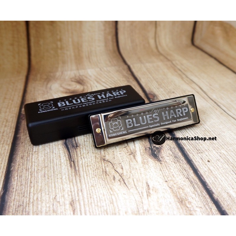 Kèn harmonica 10 lỗ Blues Harp hiệu Kongsheng tone C