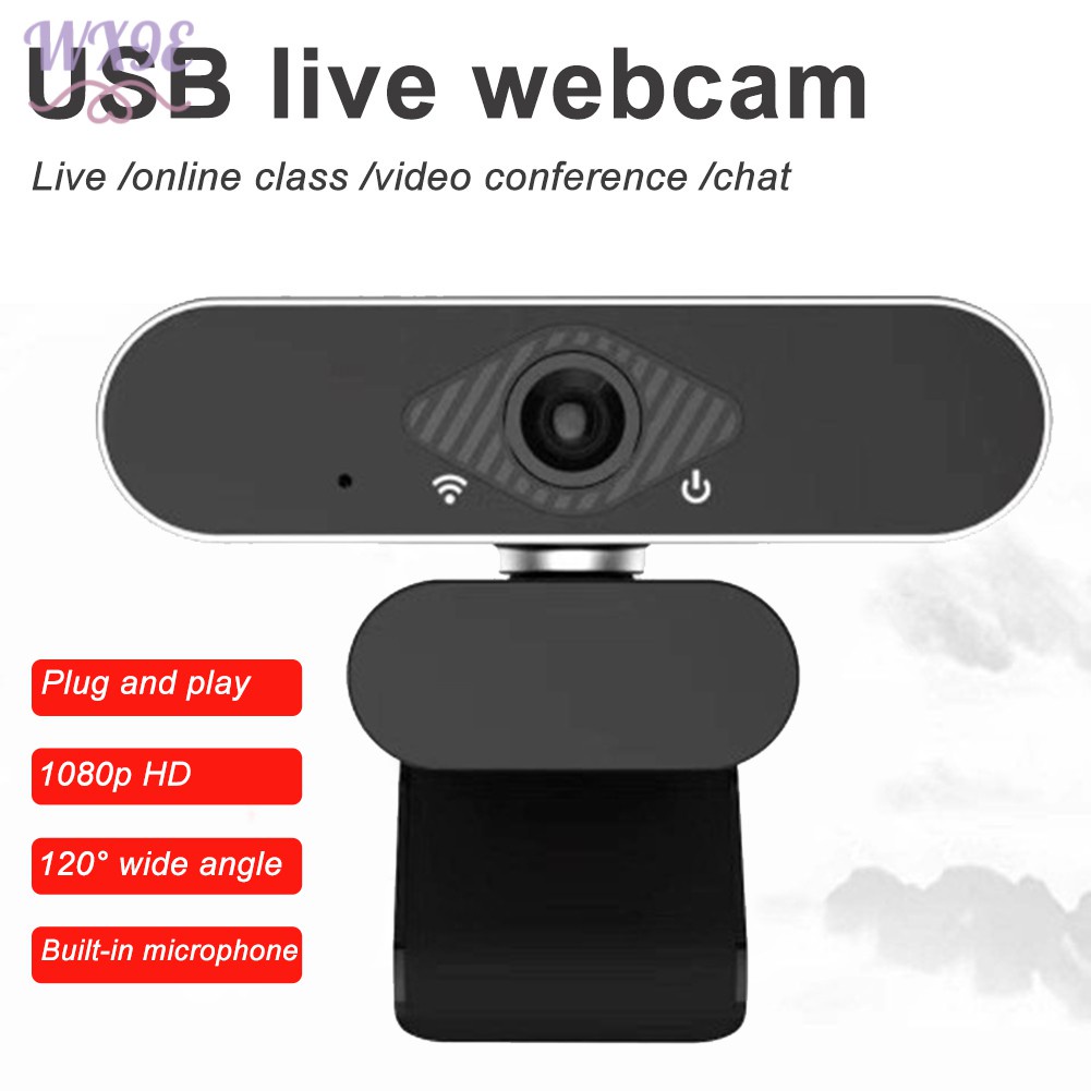 Webcam Wx9E 1080p Tích Hợp Micro Tự Động Dùng Trong Giảng Dạy / Học Trực Tuyến
