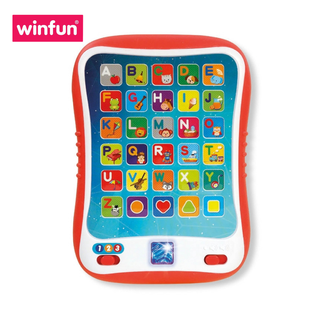 Đồ chơi Ipad nhiều chế độ học tập thông minh cho bé: học chữ, hình khối, đồ vật, âm thanh Winfun 2271 - Hàng chính hãng