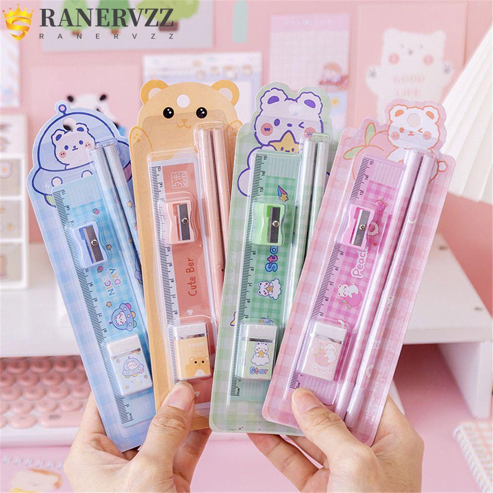RANERVZZ New 5Items Stationery Set Children's Day Gifts New Semester Gift Package