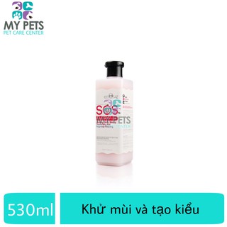 (SOS Hồng) Sữa tắm chuyên gia khử mùi và tạo kiểu cho chó mèo - Sữa tắm SOS hồng 530ml