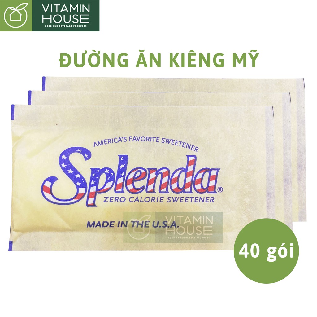 Combo 40 gói Đường Ăn Kiêng Splenda Mỹ - Vitamin House