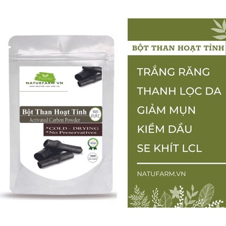 Bột than tre hoạt tính Organic 100gr - trắng răng & thanh lọc da
