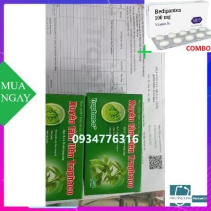 Combo Bedipanten 100mg +  Xuyên tâm liên Traphaco hộp 100 viên