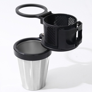 Giá đựng cốc, giá để cốc inox giữ nhiệt đa năng tích hợp đỡ điện thoại trên xe ô tô!