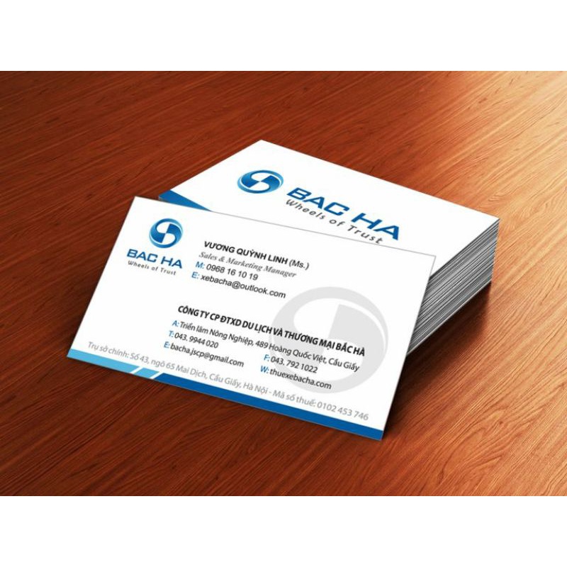 In name card, danh thiếp, thiệp cảm ơn