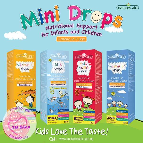 DHA Nature Aids, DHA Drops Hỗ Trợ Phát Triển Trí Tuệ Cho Bé Từ 3 Tháng 50ml | BigBuy360 - bigbuy360.vn