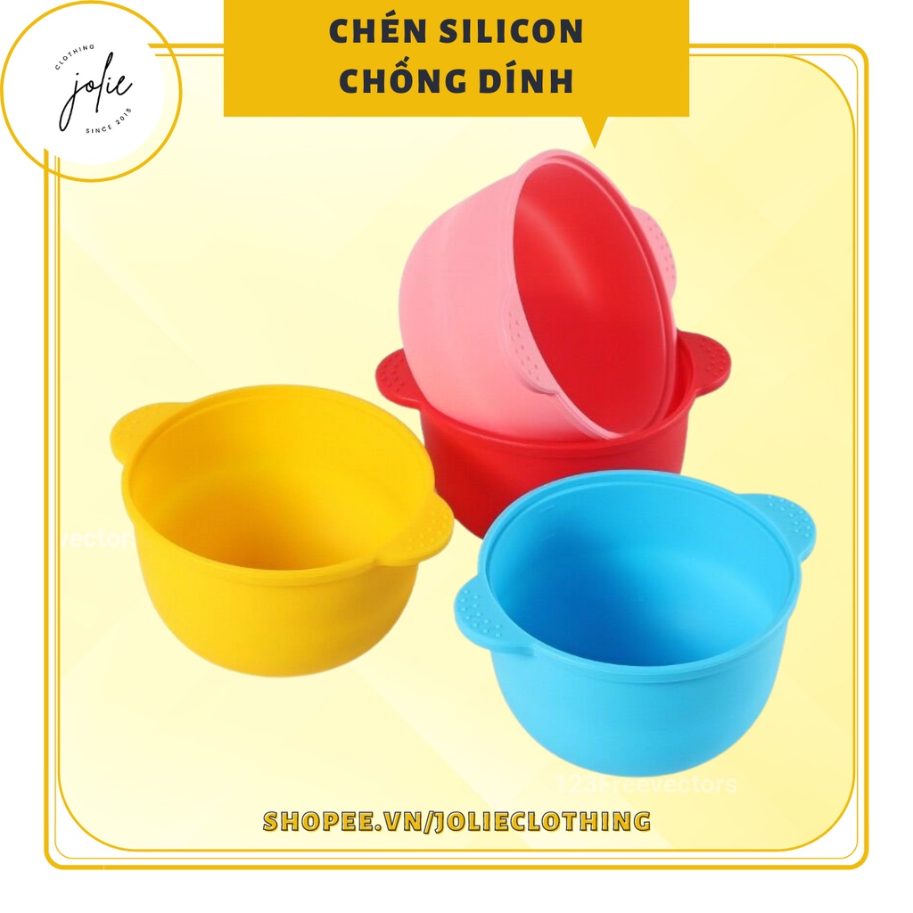 Chén silicon nấu sáp wax lông chịu nhiệt, làm sạch dễ dàng