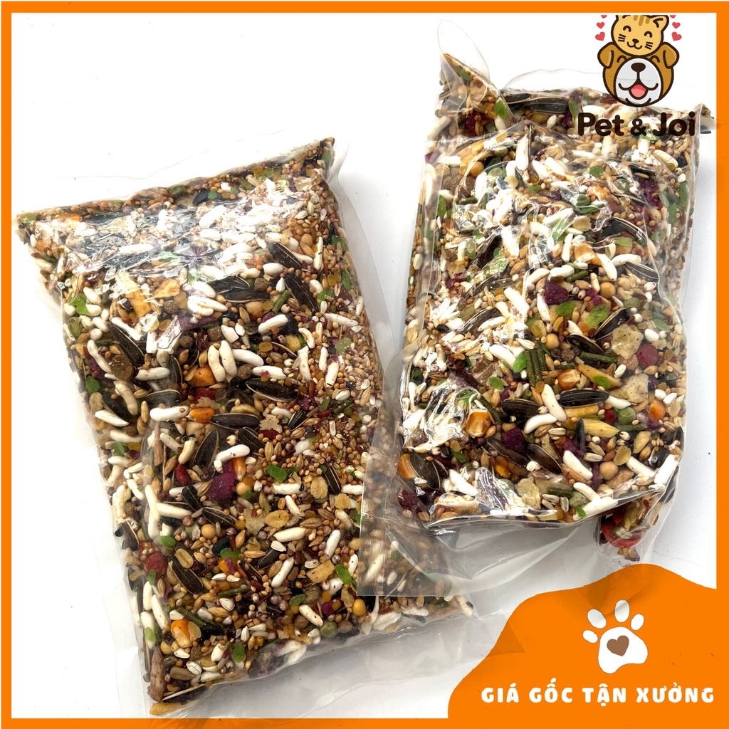 Thức ăn trộn nguyên chất hamster 500g ⚡CHỈ 1 NGÀY⚡-ngũ cốc trộn siêu ngon - PET&amp;JOI