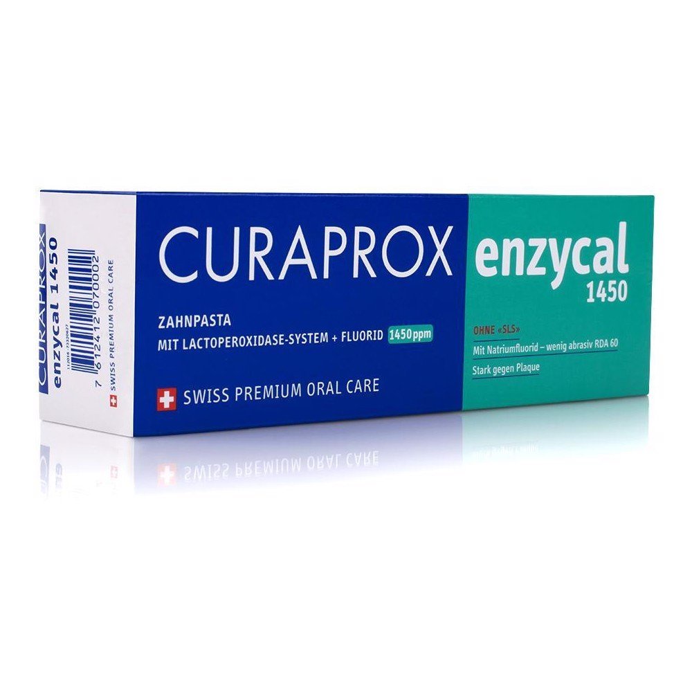 Kem đánh răng Curaprox Enzycal 1450 ngừa sâu răng 75ml- KDR Nha Khoa chuyên dụng, Chỉnh nha, trắng sáng, ngừa sâu răng
