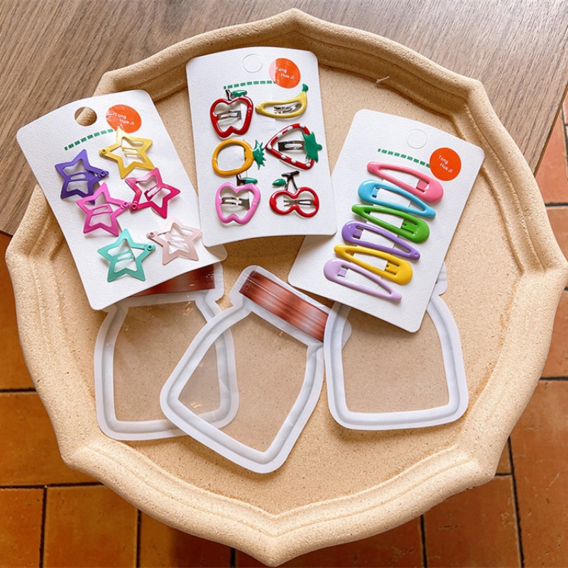 Set 6 Kẹp Tóc Màu Sắc Đáng Yêu Cho Bé Gái