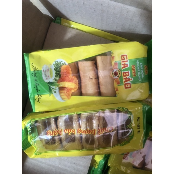 Bánh nướng cắt, nhân  đậu xanh ngon đặc biệt 1 bịch 5 chiếc