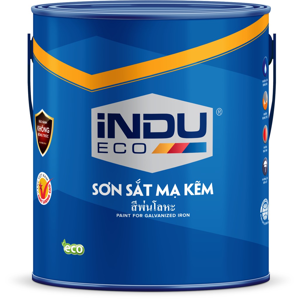 SƠN SẮT MẠ KẼM INDU MÀU CÁNH GIÁN E463 LON 800ML