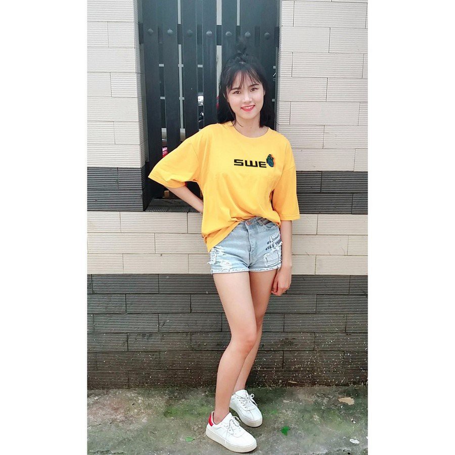 [Mã FASHIONGREEN94 giảm tới 30K đơn 99K] Áo thun tay lỡ in SWE , áo thun họa tiết nhiều màu - ATIN02 | BigBuy360 - bigbuy360.vn