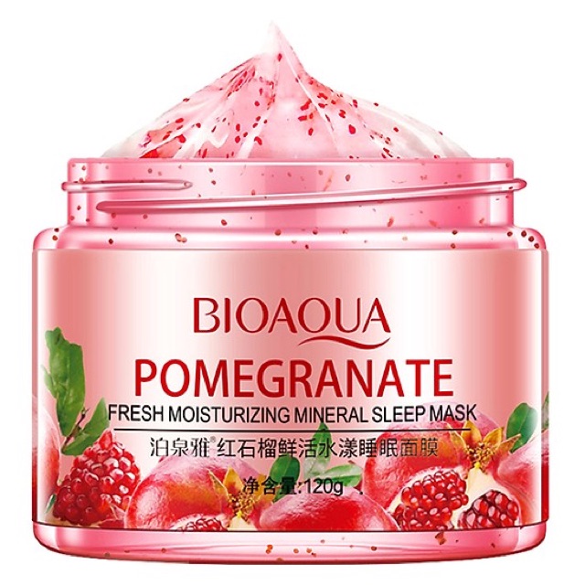 Mặt nạ ngủ hoa quả Bioaqua Kiwifruit Pomegranate