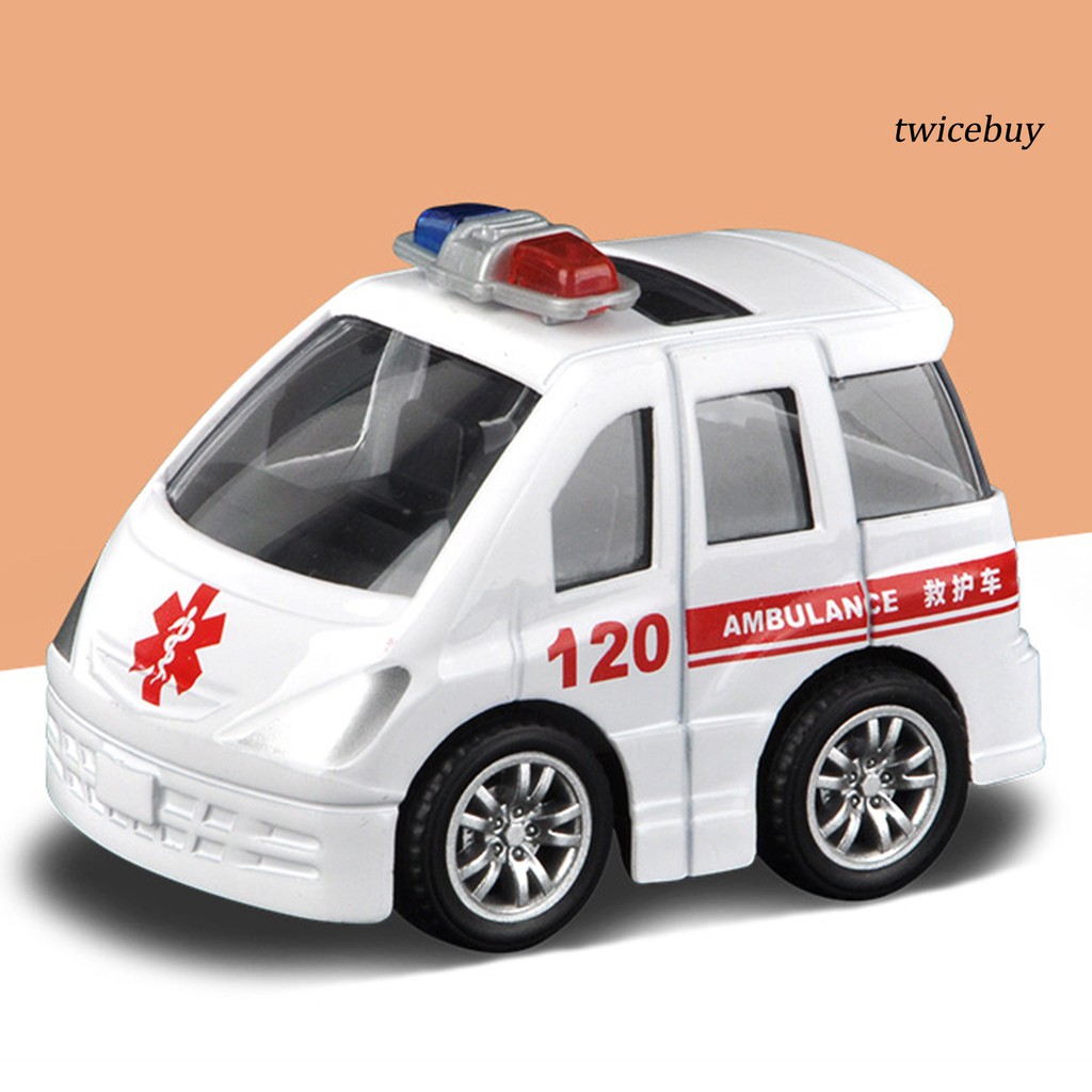 Xe cảnh sát/Xe / Xe buýt trường học/Xe cứu thương mini đồ chơi cho trẻ