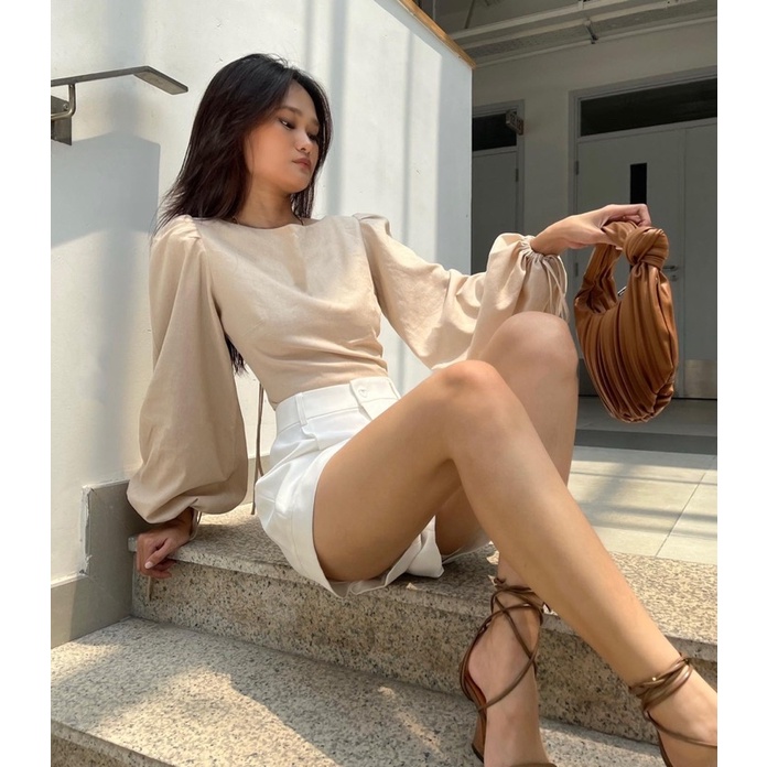 Áo tay phồng 2 màu