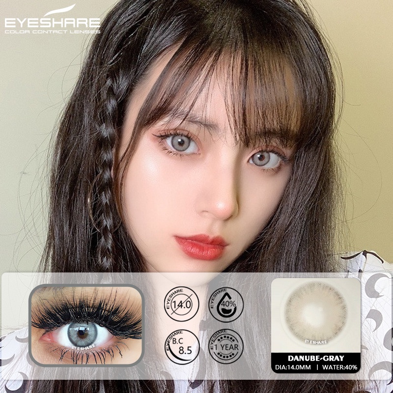 Set 2 kính áp tròng EYESHARE mềm mại thời trang