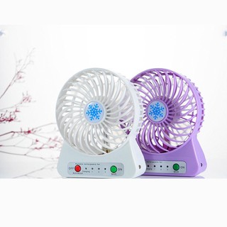 Quạt mini 3 tốc độ cực mát kèm pin sạc(Giao Màu Ngẫu Nhiên)
