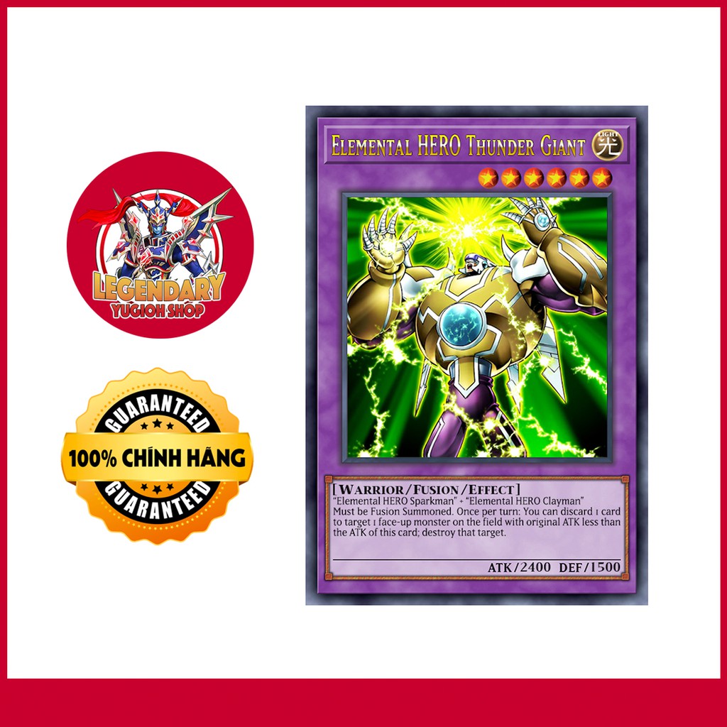 [EN-JP][Thẻ Bài Yugioh Chính Hãng] Elemental Hero Thunder Giant