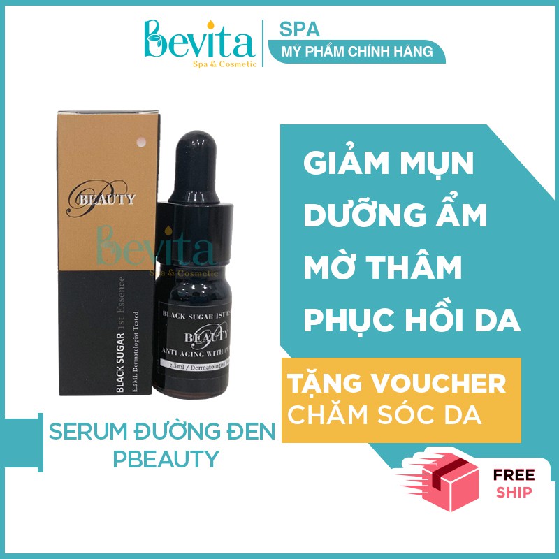 Serum Giảm Mụn Đường Đen Black Sugar Ist Essence 5ml PBeauty, Giảm Thâm Kiềm Dầu Nhật Bản - Bevita