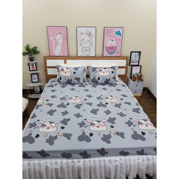 Ga gối giường,nệm cotton boly dùng cho cả 4 mùa