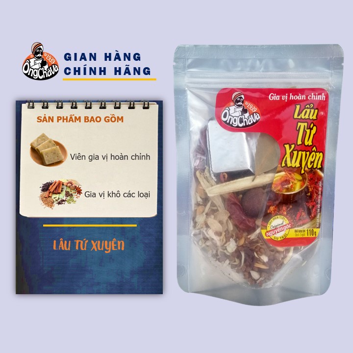 Gia vị lẩu Tứ Xuyên Ông Chà Và 110g