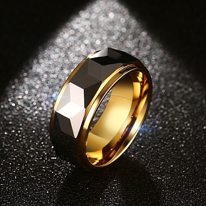 Nhẫn Đính Hôn Thép Vonfram 8mm Cho Nam