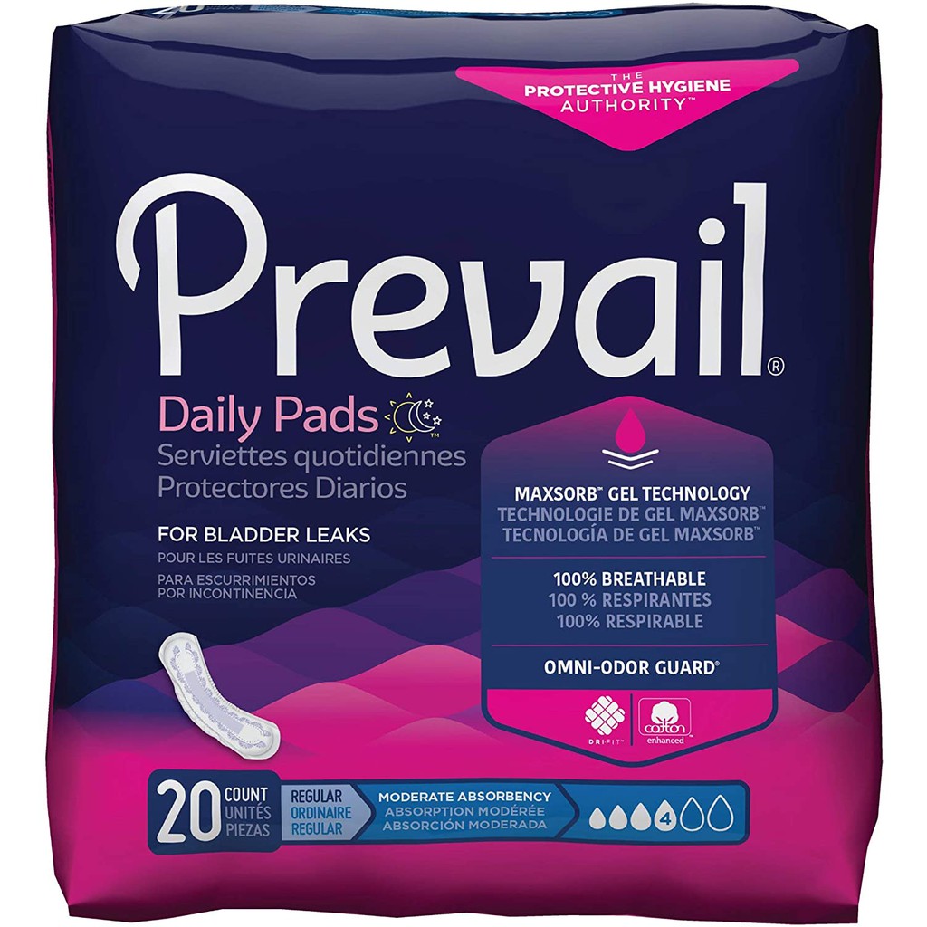 Băng vệ sinh Mỹ Prevail Daily Pads ( 20 miếng )