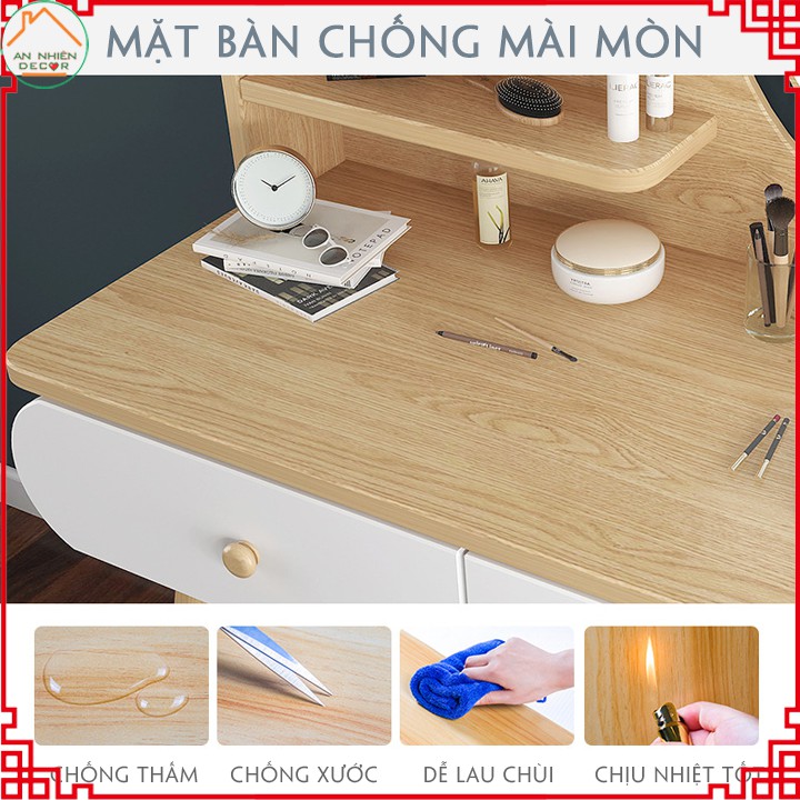 [HOT 2021] Bàn Trang Điểm Kèm Gương gắn đèn Led Thời thượng Hiện đại Phong cách