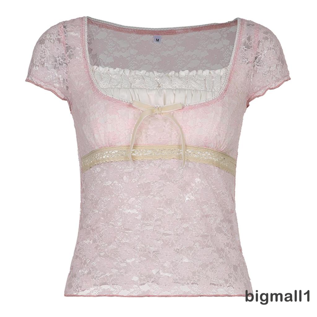 ♀Phụ Kiện Cho Máy Bay Điều Khiển Từ Xa PW☌Áo Thun Tay Ngắn Trong Suốt Phối Ren Và Nơ Thời Trang Mùa Hè Cho Nữ