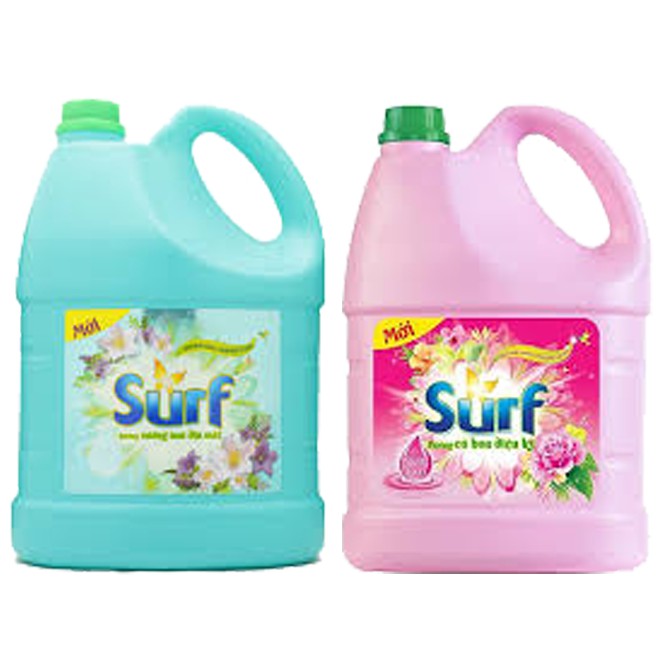 Nước giặt Surf hương sương mai dịu mát - can 3.8kg