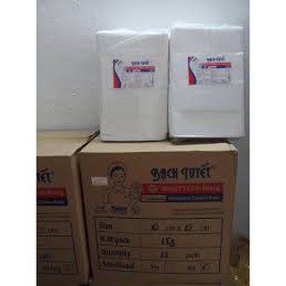 Bông Y Tế Cắt Miếng 1kg - Bao bì và Màng bông mới - Vệ sinh baby , lau rửa.