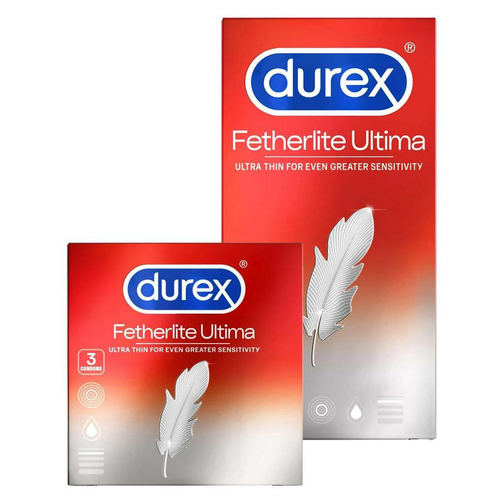 Bao cao su Durex Fetherlite Ultimate . Bao cao su siêu mỏng, ôm sát chân thật.